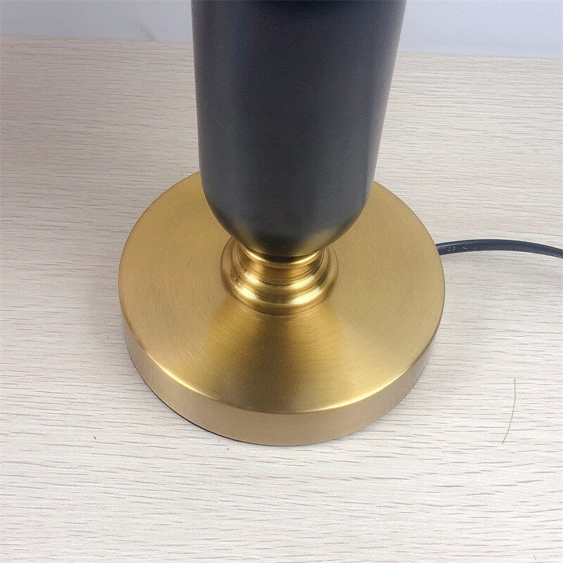 Pleated Shade Column Base Table Lamp 1-Light Retro Design-Lighting > Table Lamps-casanuva-casanuva