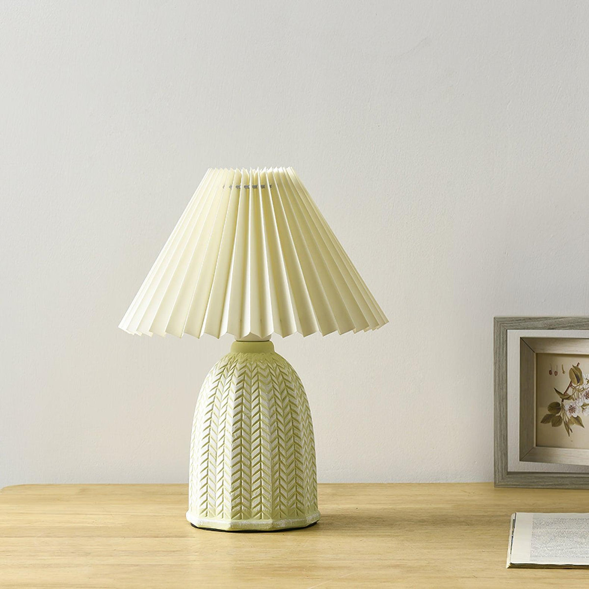 Pleated Vintage Table Lamp-Lighting > Table Lamps-casanuva-casanuva