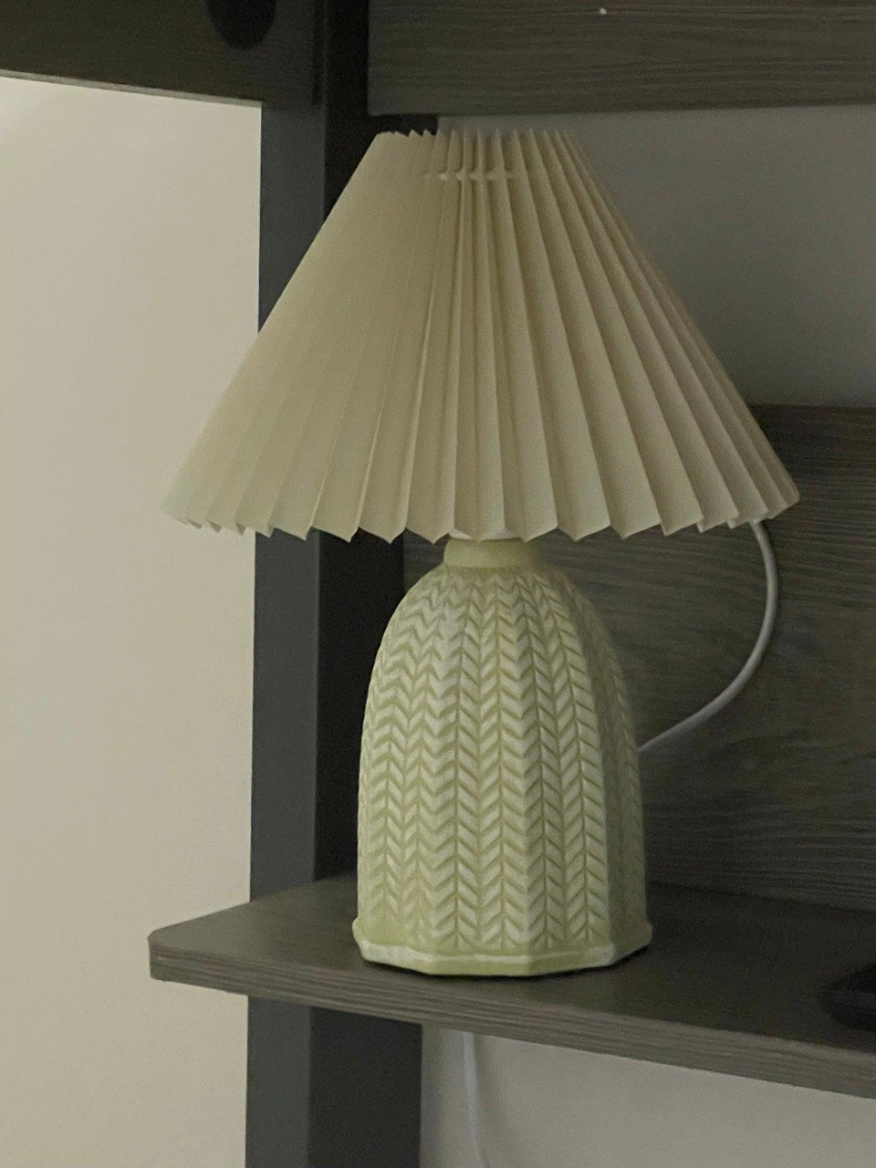 Pleated Vintage Table Lamp-Lighting > Table Lamps-casanuva-casanuva