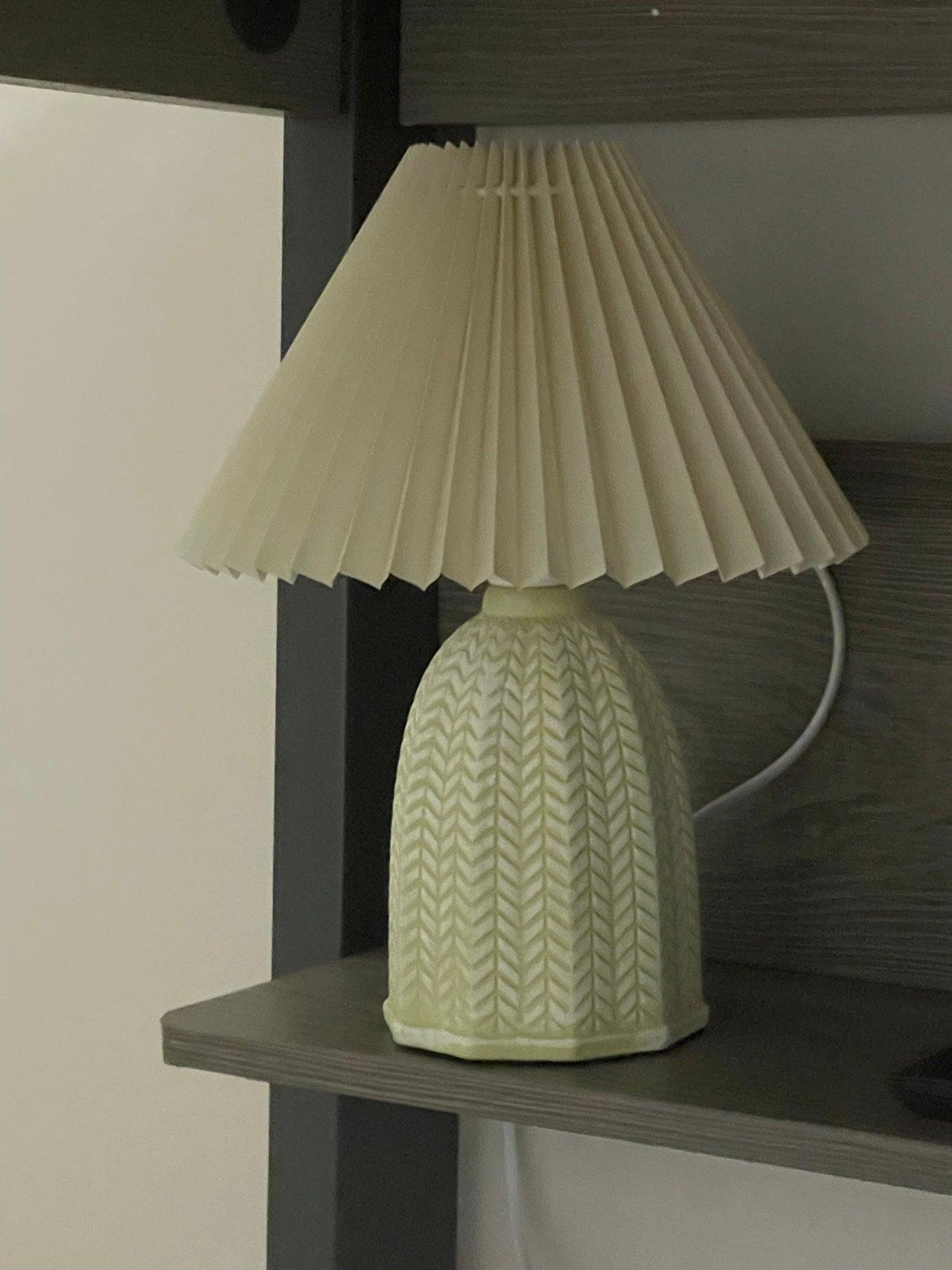 Pleated Vintage Table Lamp-Lighting > Table Lamps-casanuva-casanuva