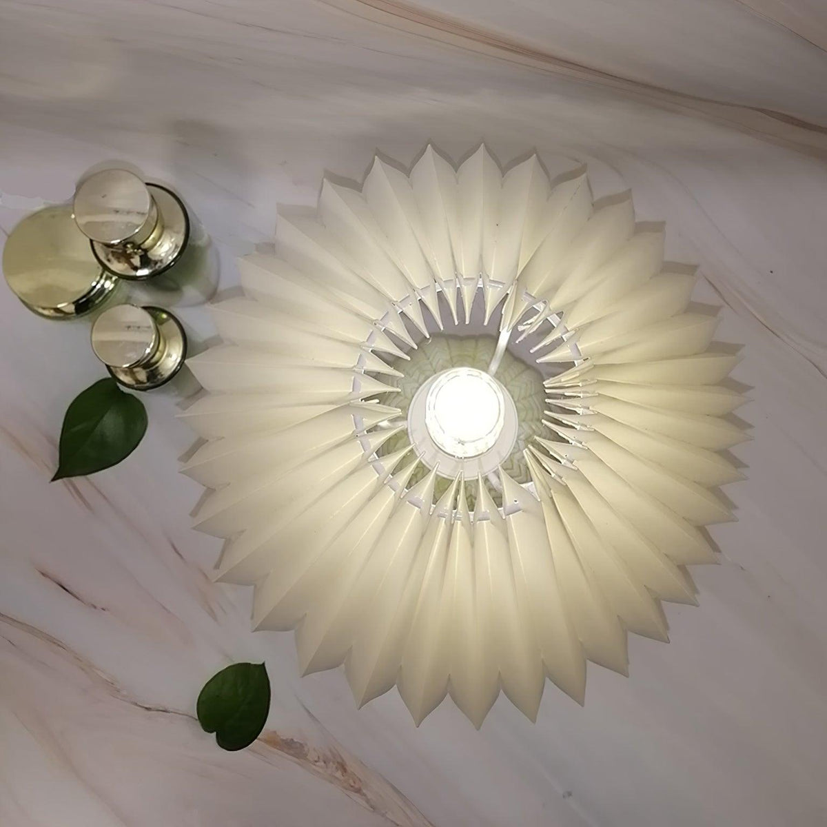 Pleated Vintage Table Lamp-Lighting > Table Lamps-casanuva-casanuva