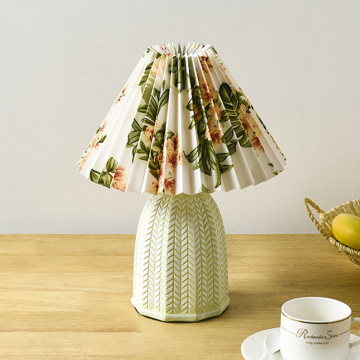 Pleated Vintage Table Lamp-Lighting > Table Lamps-casanuva-casanuva
