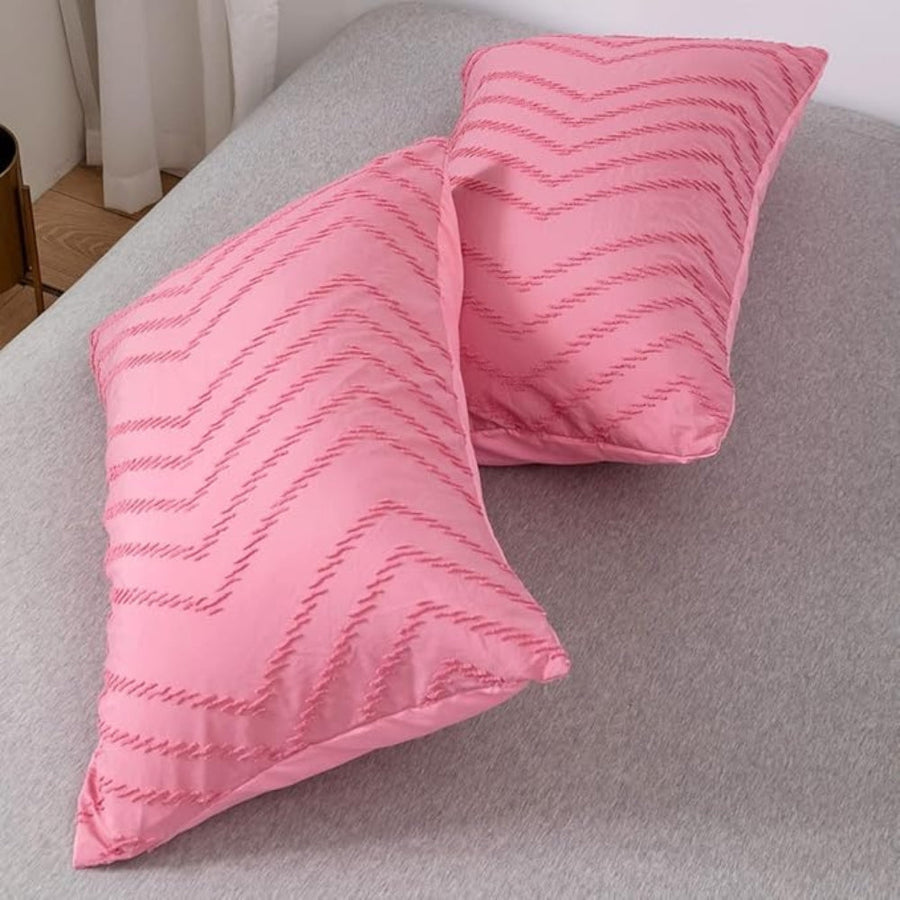 Plush Chevron Quilt Cover Set 3 Pieces-Bedding & Bath > Bedding Sets-casanuva-casanuva