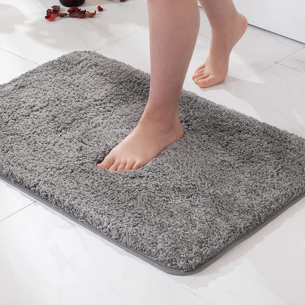 Plush Fur Bath Rug-Bedding & Bath > Bath Mats-casanuva-Gray-Small (16"x24")-casanuva