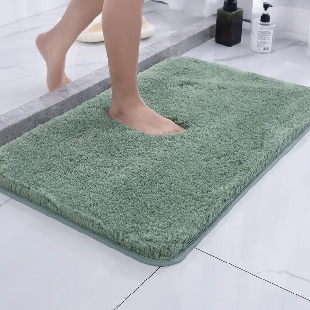 Plush Fur Bath Rug-Bedding & Bath > Bath Mats-casanuva-Green-Small (16"x24")-casanuva
