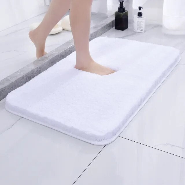 Plush Fur Bath Rug-Bedding & Bath > Bath Mats-casanuva-White-Small (16"x24")-casanuva