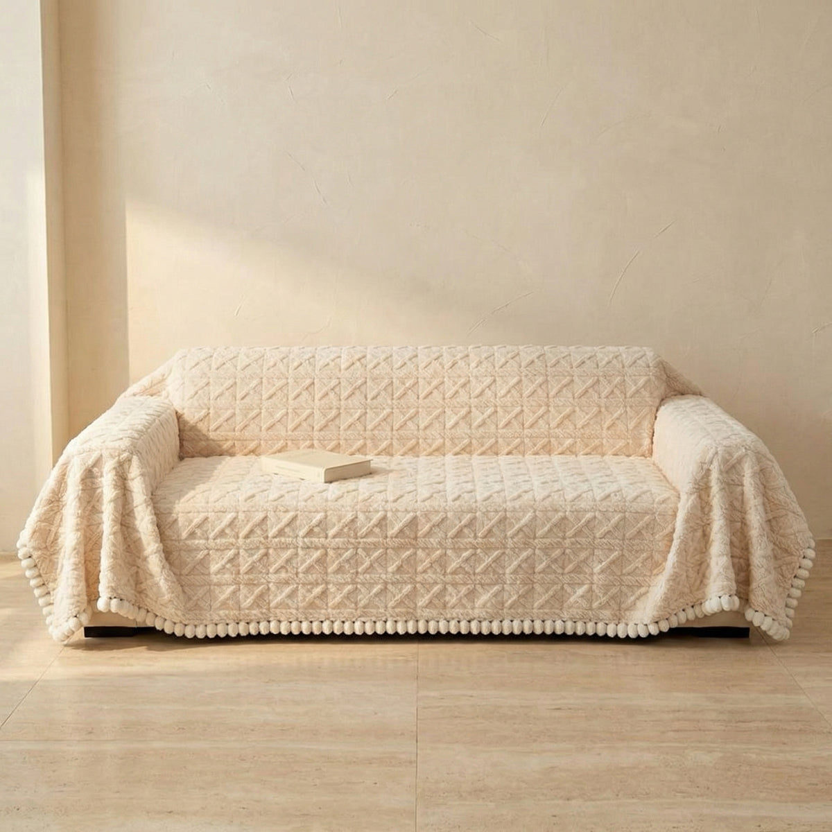 Plush Sherpa Sofa Cover-Covers & Textiles > Sofa Covers-casanuva-casanuva