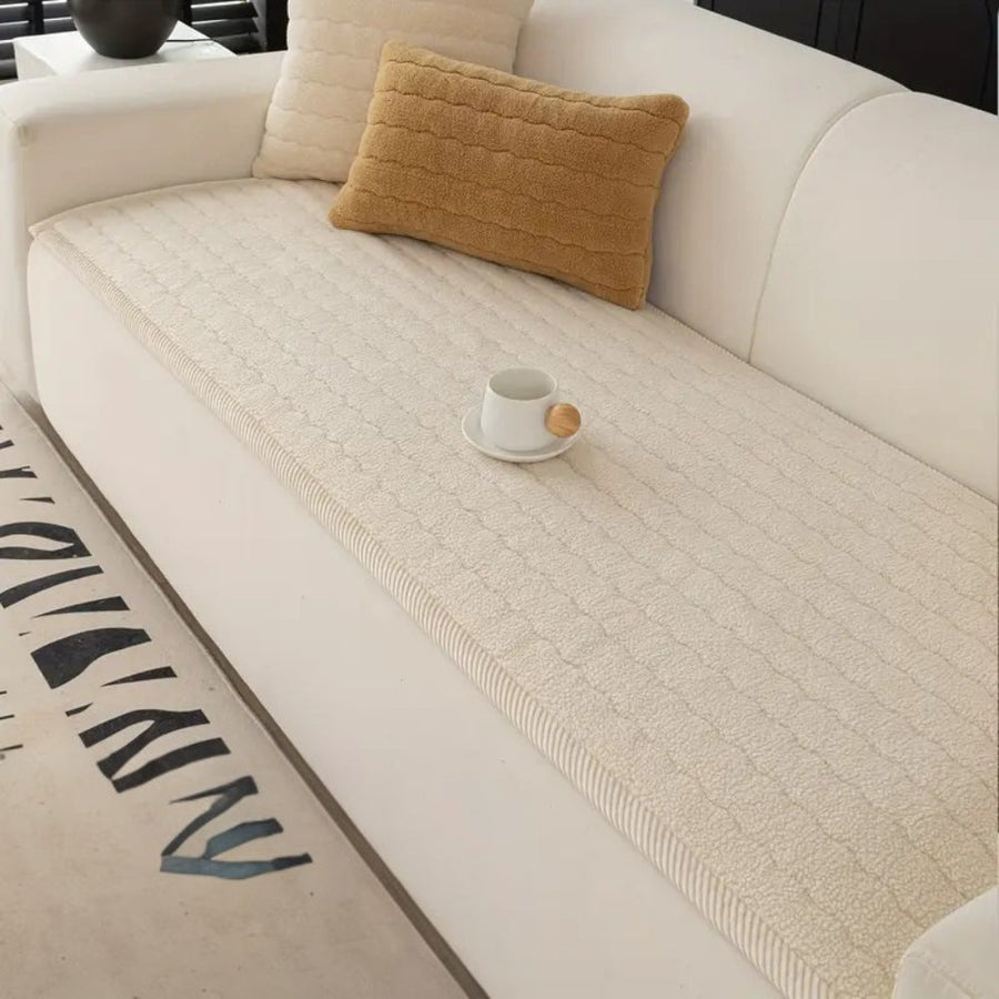 Plush Sofa Cover Thick Fabric-Covers & Textiles > Sofa Covers-casanuva-casanuva
