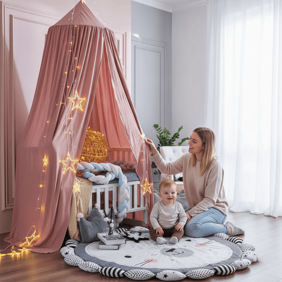 Polyester Canopy for Children's Room-Bedding & Bath > Bedding Sets-casanuva-casanuva