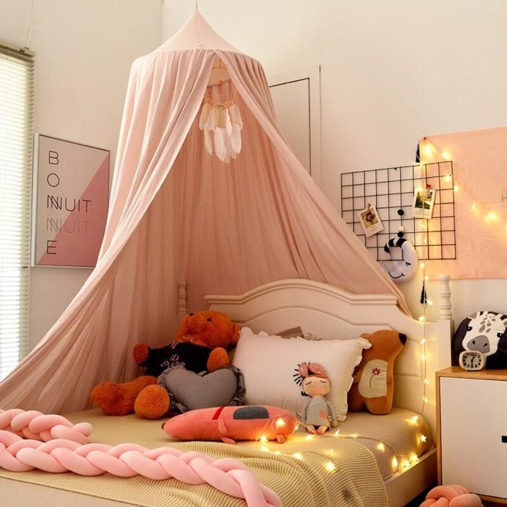 Polyester Canopy for Children's Room-Bedding & Bath > Bedding Sets-casanuva-Light Pink-casanuva