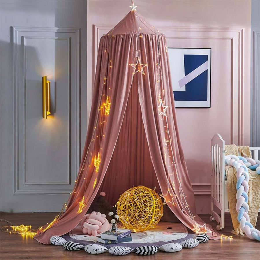 Polyester Canopy for Children's Room-Bedding & Bath > Bedding Sets-casanuva-Red Bean Paste-casanuva