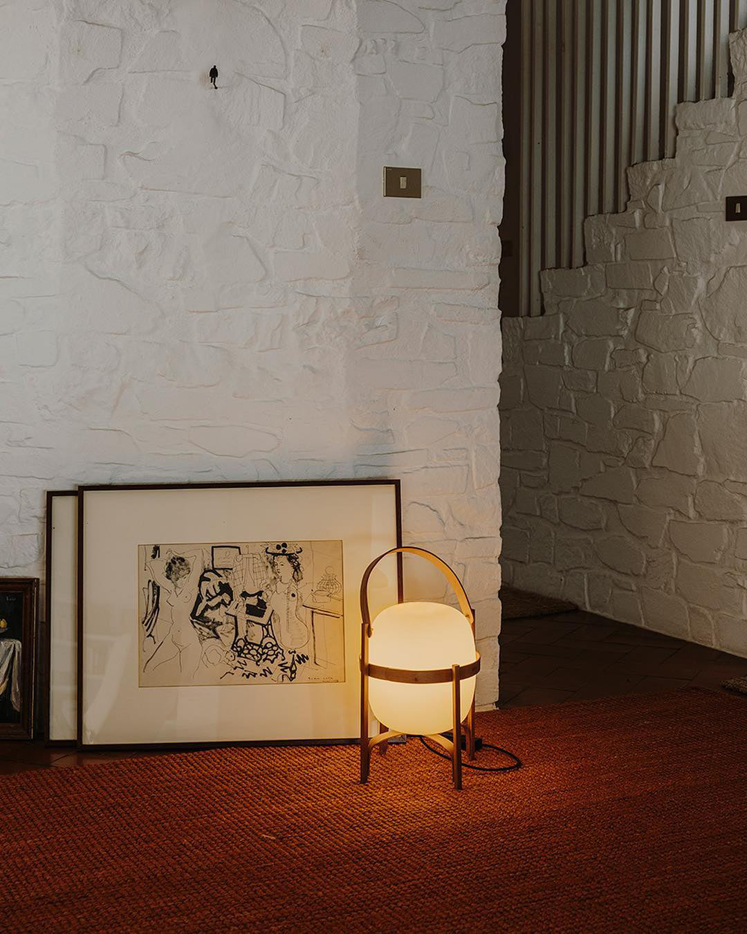 Portable Glass Table Lamp-Lighting > Table Lamps-casanuva-casanuva