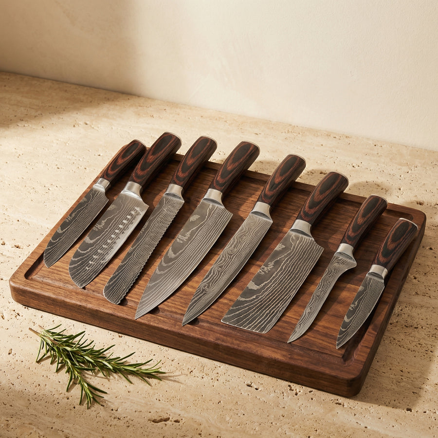 Professional Chef Knife Set with High Carbon Stainless Steel Blades-Kitchen & Dining > Knives-casanuva-casanuva