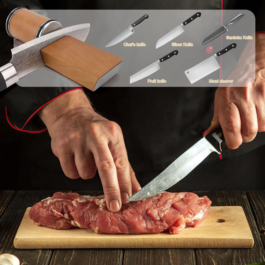 Professional Knife Sharpener with Diamond Roller-Kitchen & Dining > Cooking Utensils-casanuva-casanuva