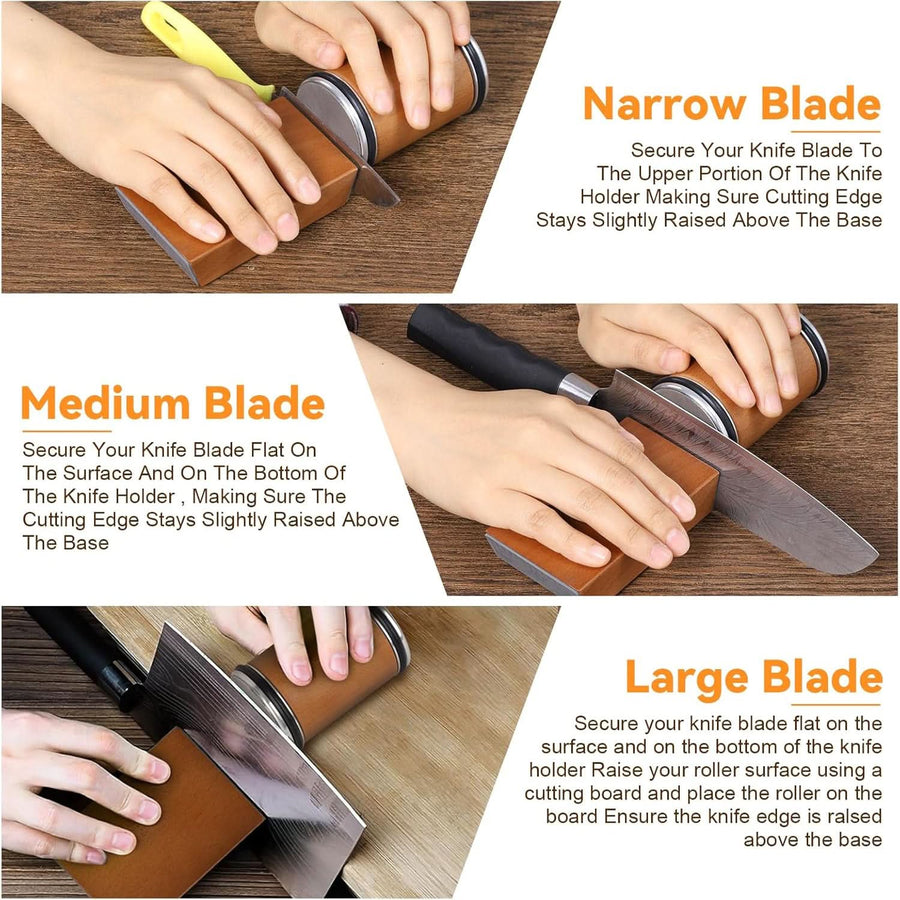 Professional Knife Sharpener with Diamond Roller-Kitchen & Dining > Cooking Utensils-casanuva-casanuva