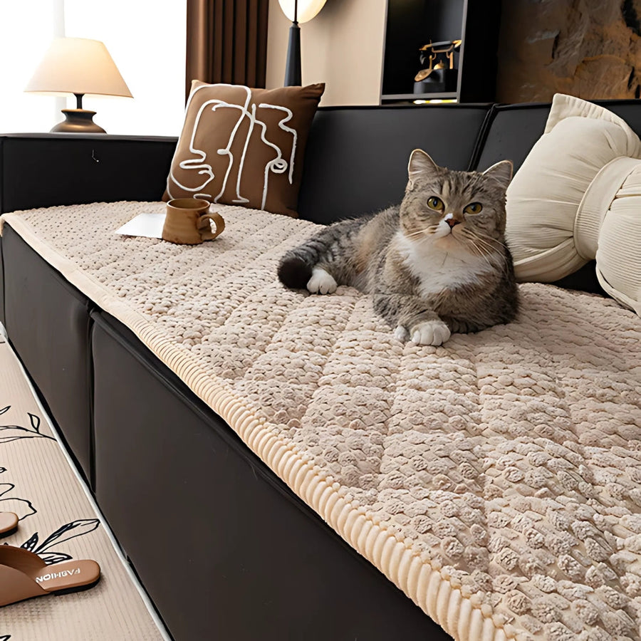 Quilted Pet-Proof Sofa Cover-Covers & Textiles > Sofa Covers-casanuva-Beige Haven-27.6"x27.6"-casanuva