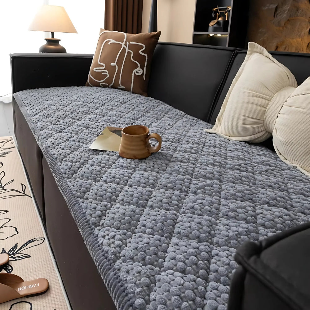 Quilted Pet-Proof Sofa Cover-Covers & Textiles > Sofa Covers-casanuva-Gray Ease-27.6"x27.6"-casanuva