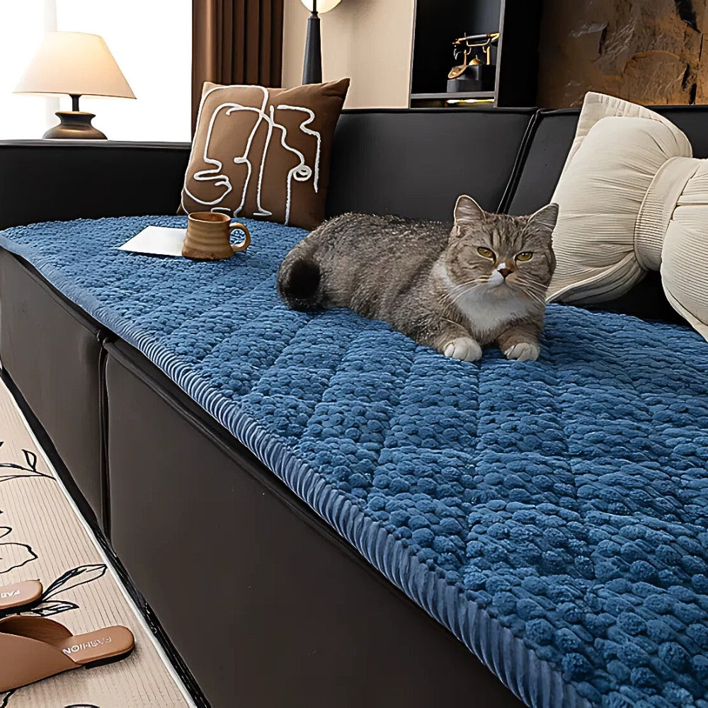 Quilted Pet-Proof Sofa Cover-Covers & Textiles > Sofa Covers-casanuva-Navy Comfort-27.6"x27.6"-casanuva
