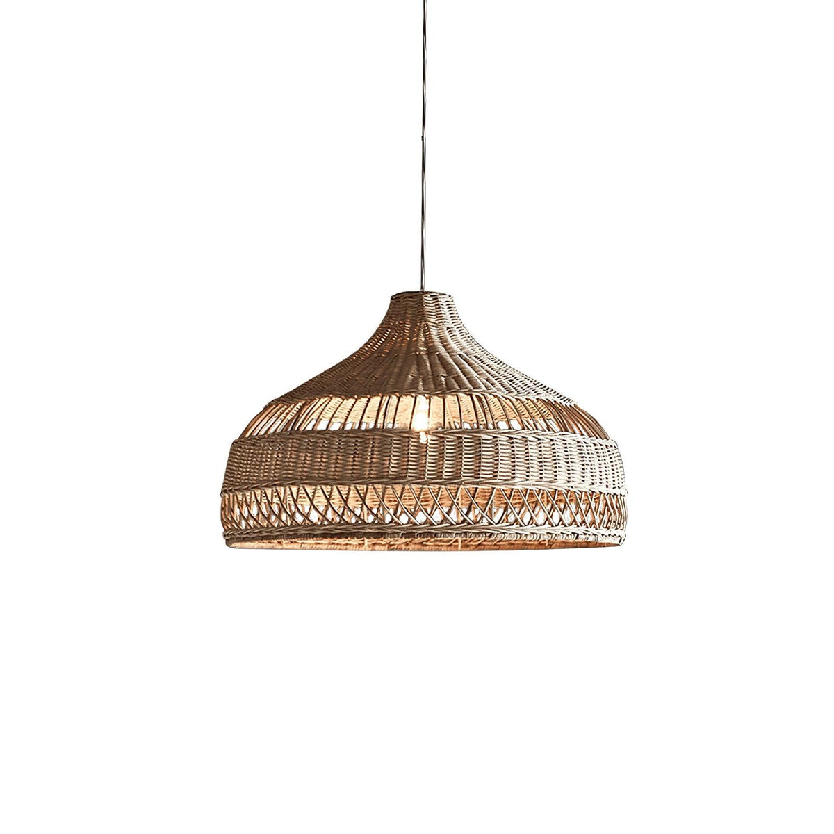 Rattan Dome Pendant Light-Lighting > Pendant Lights-casanuva-casanuva