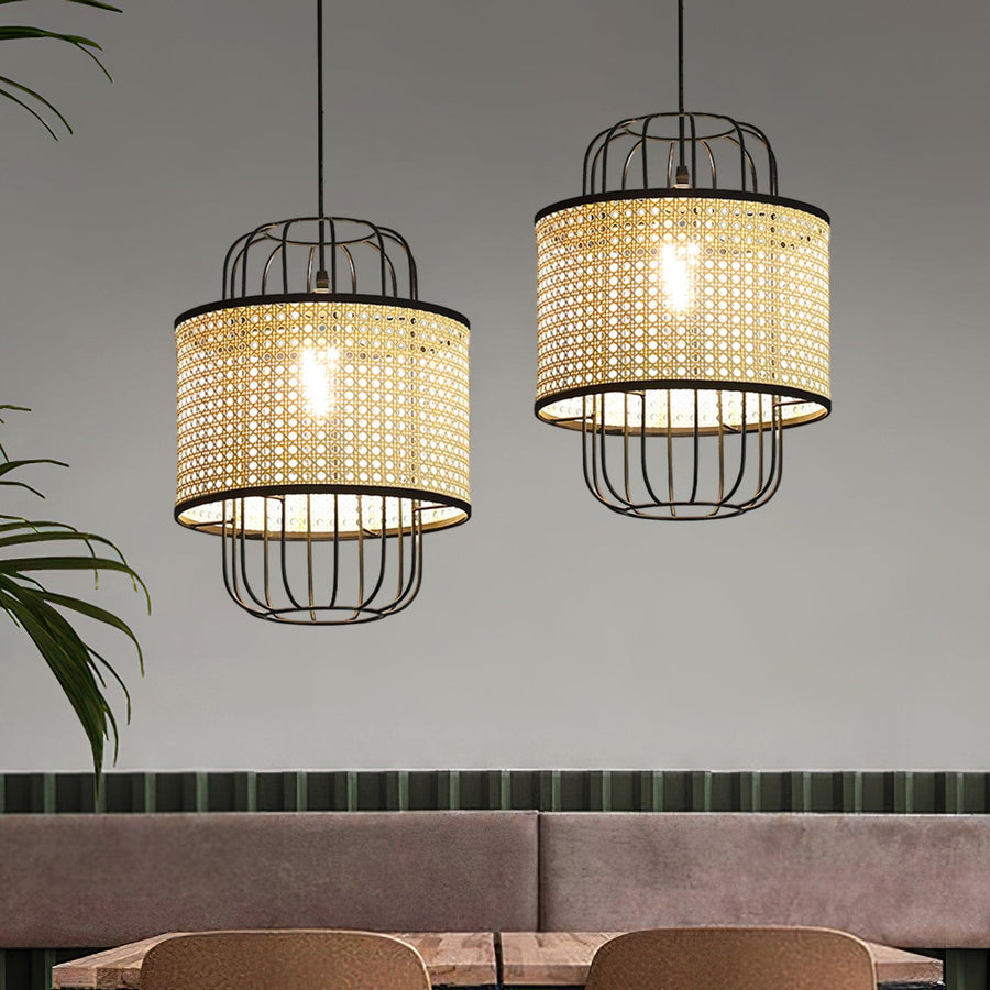 Rattan Pendant Lamp Natural Design-Lighting > Pendant Lights-casanuva-casanuva