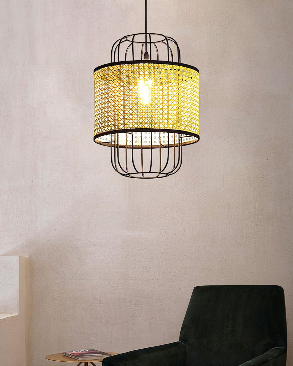 Rattan Pendant Lamp Natural Design-Lighting > Pendant Lights-casanuva-casanuva