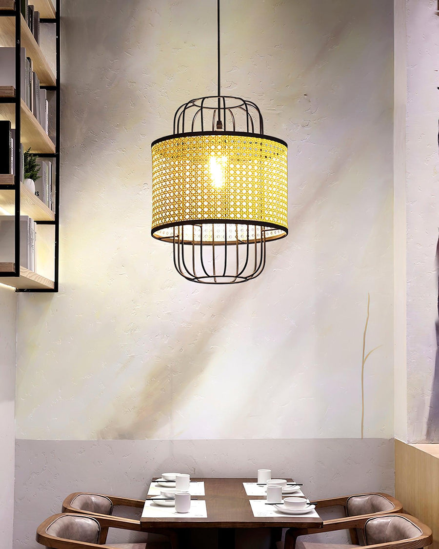Rattan Pendant Lamp Natural Design-Lighting > Pendant Lights-casanuva-casanuva
