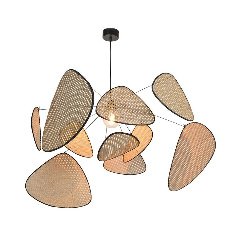 Rattan Pendant Lamp Natural Woven Light Fixture-Lighting > Pendant Lights-casanuva-casanuva