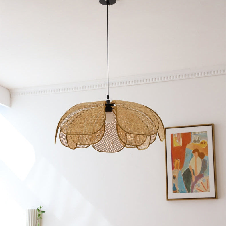 Rattan Rustic Pendant Light Lamp Shade-Lighting > Pendant Lights-casanuva-casanuva