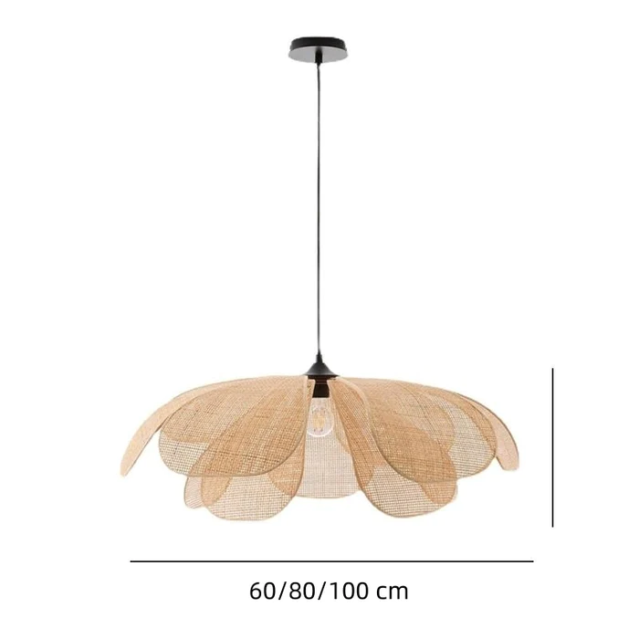 Rattan Rustic Pendant Light Lamp Shade-Lighting > Pendant Lights-casanuva-casanuva