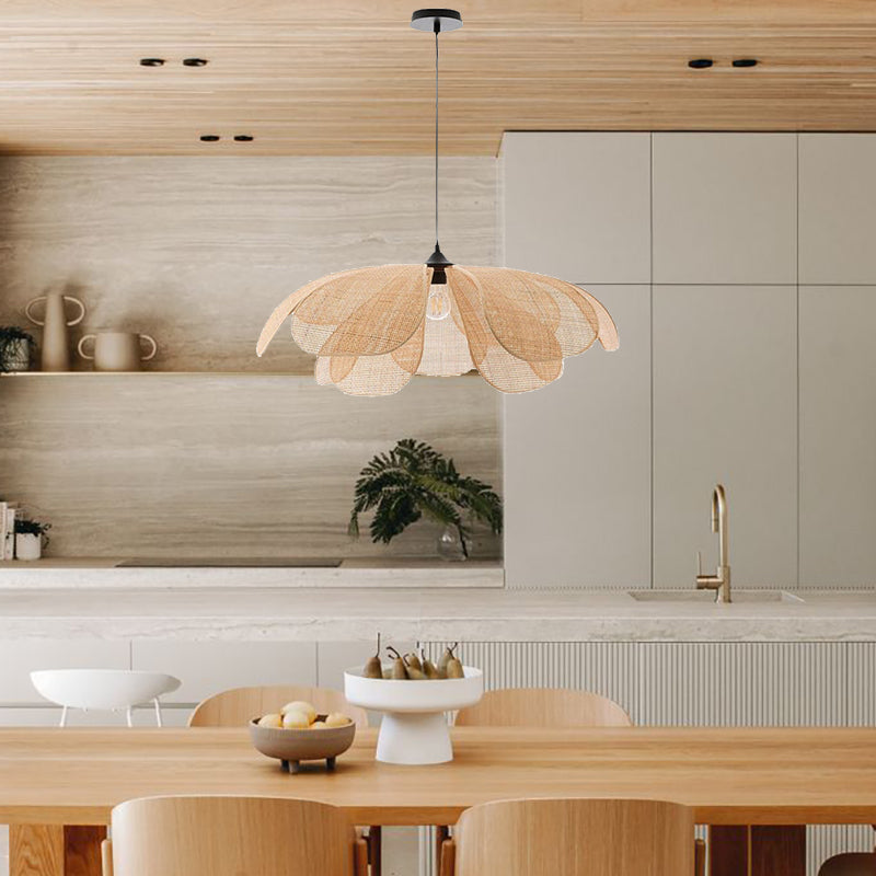 Rattan Rustic Pendant Light Lamp Shade-Lighting > Pendant Lights-casanuva-casanuva