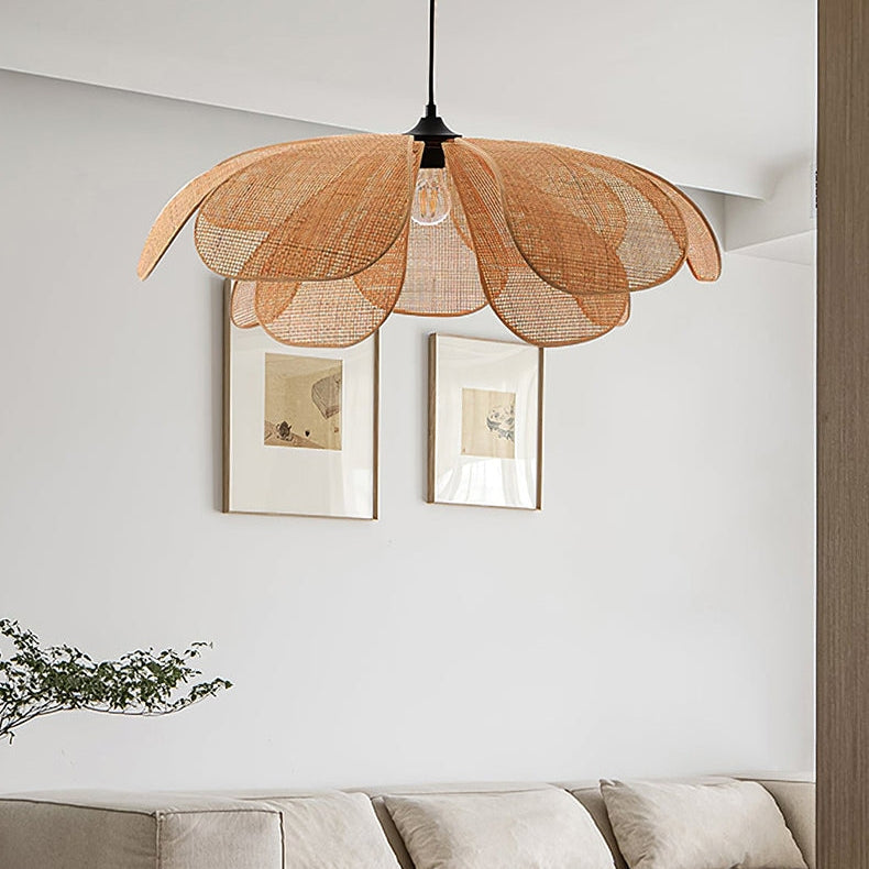 Rattan Rustic Pendant Light Lamp Shade-Lighting > Pendant Lights-casanuva-casanuva