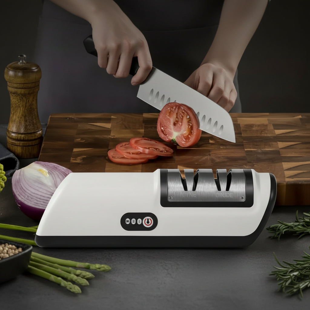 Rechargeable 2-Stage Knife Sharpener for Ceramic and Steel Blades-Kitchen & Dining > Cooking Utensils-casanuva-casanuva