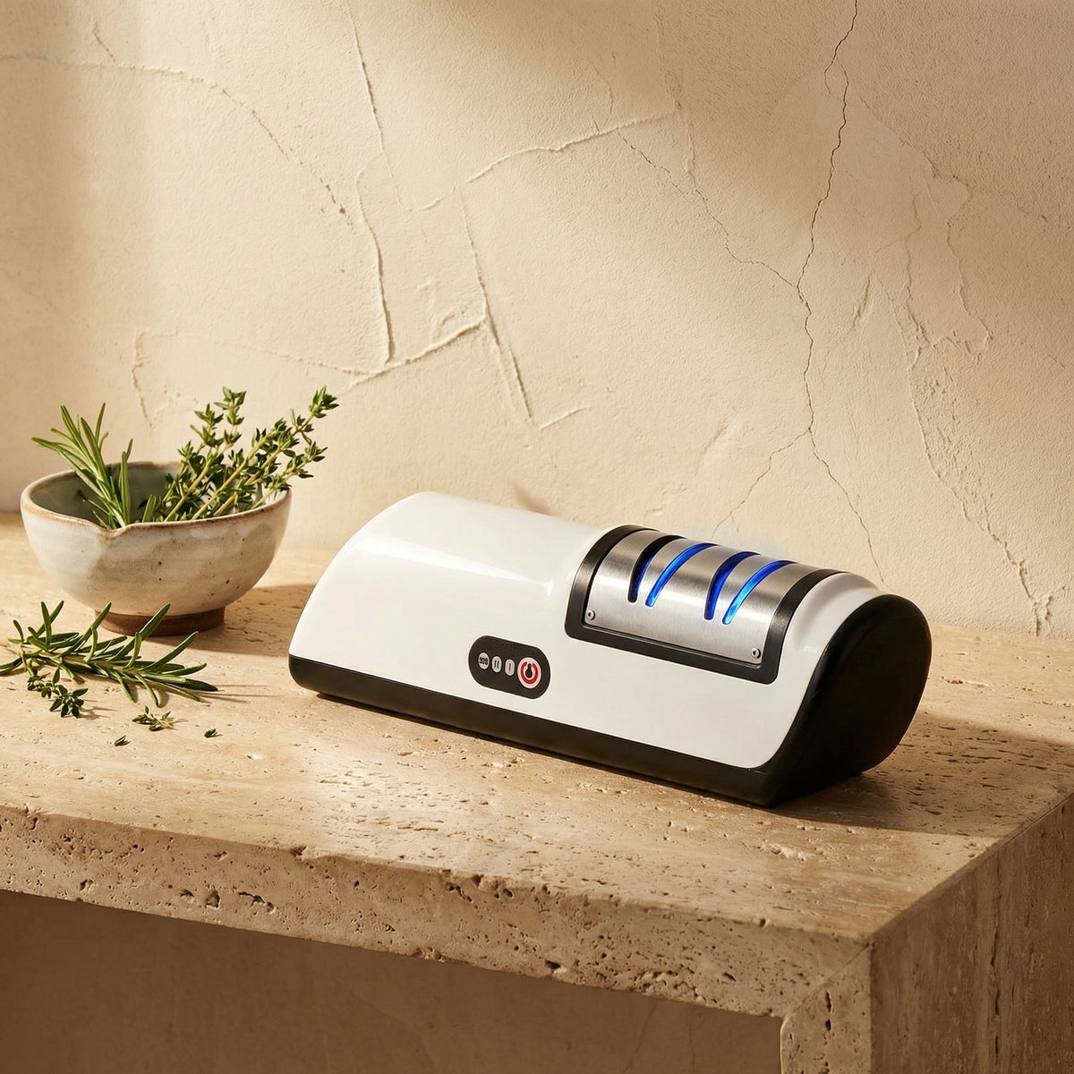 Rechargeable 2-Stage Knife Sharpener for Ceramic and Steel Blades-Kitchen & Dining > Cooking Utensils-casanuva-casanuva