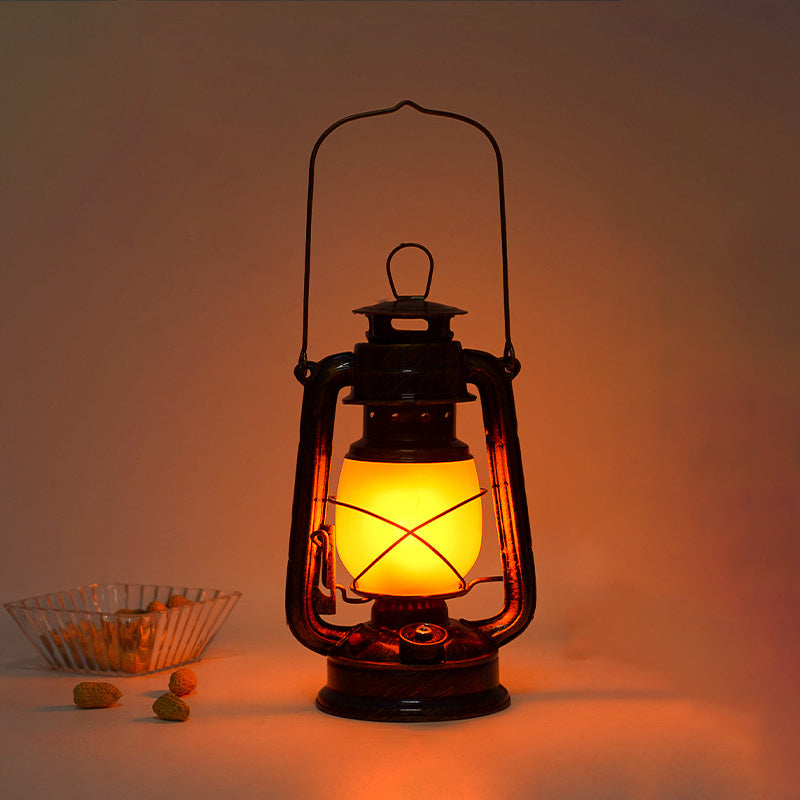Rechargeable LED Table Lamp Cylinder Acrylic Iron Base Bent Tube Design-Lighting > Table Lamps-casanuva-5V-Warm Light(3000K)-casanuva
