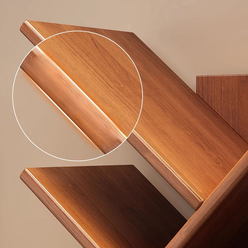 Rectangular Solid Wood Eco-Friendly Bookshelf 6/8/10/12 Tier for Home Office-Furniture > Bookshelves-casanuva-casanuva