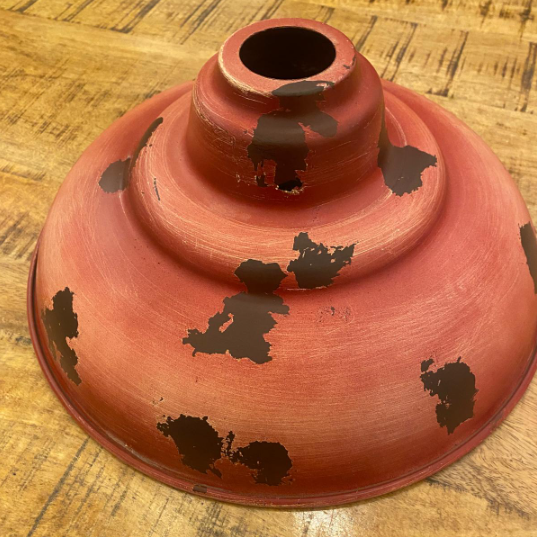 Red Rust Dome Pendant Light 1-Light Retro Design-Lighting > Pendant Lights-casanuva-casanuva