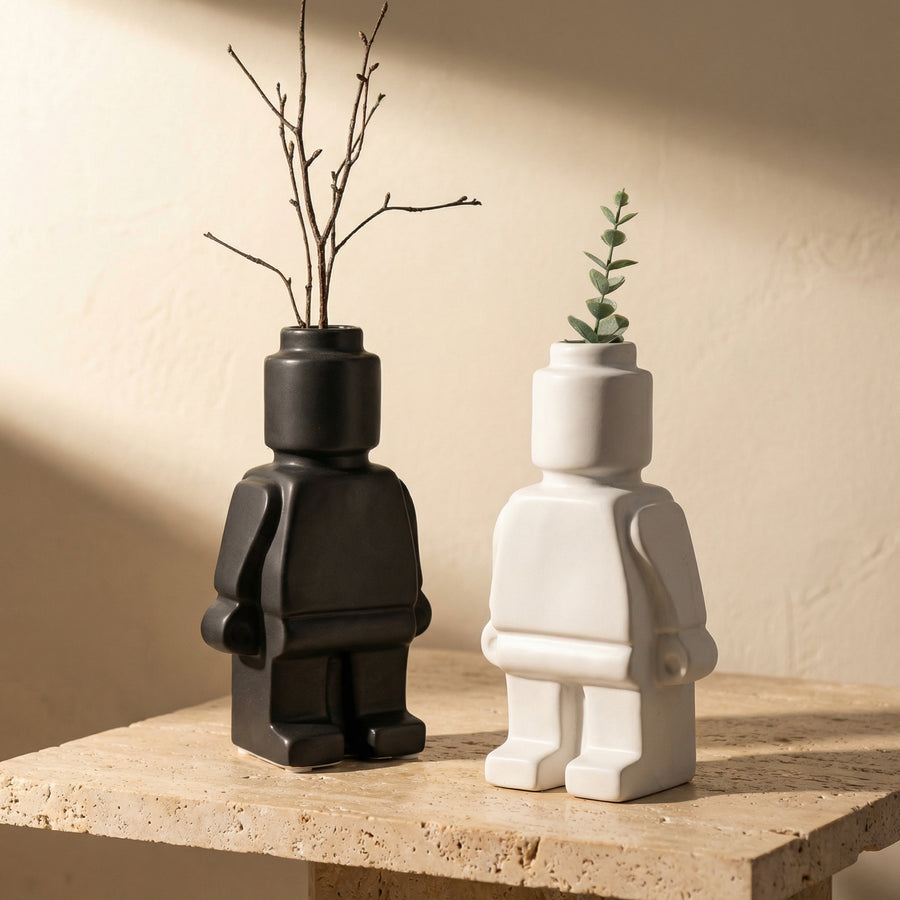 Resin Body Vase for Flowers and Decorative Accents-Home Decor > Vases-casanuva-casanuva