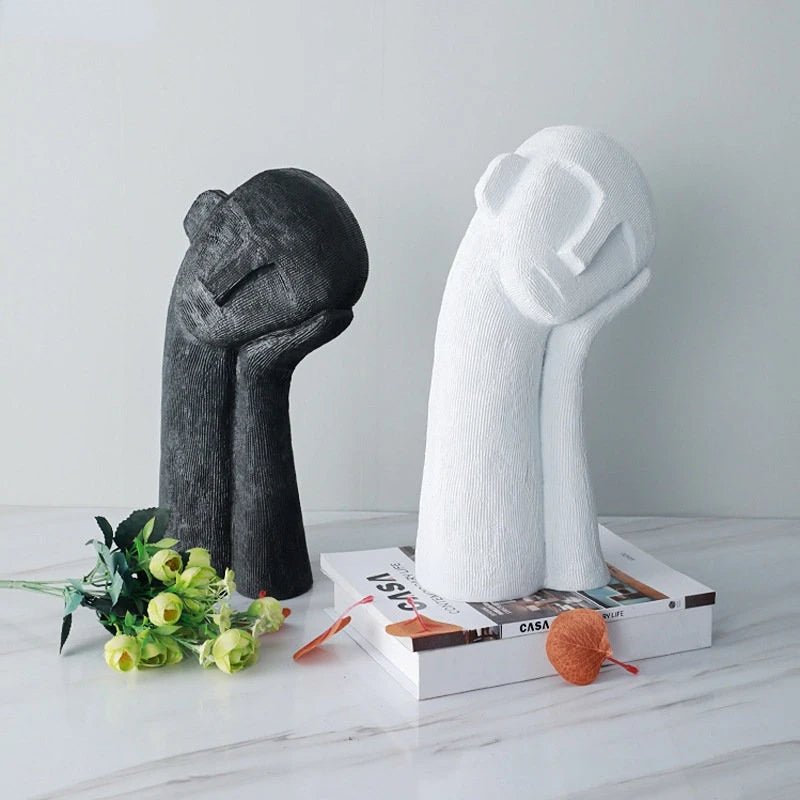 Resin Face Sculpture-Home Decor > Sculptures & Figurines-casanuva-casanuva