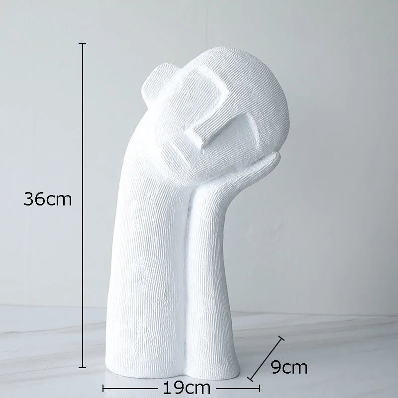 Resin Face Sculpture-Home Decor > Sculptures & Figurines-casanuva-casanuva
