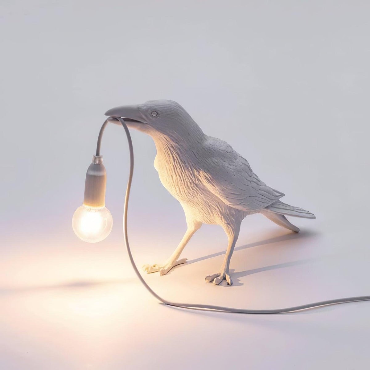 Resin Table Lamp with Raven Design-Lighting > Table Lamps-casanuva-casanuva