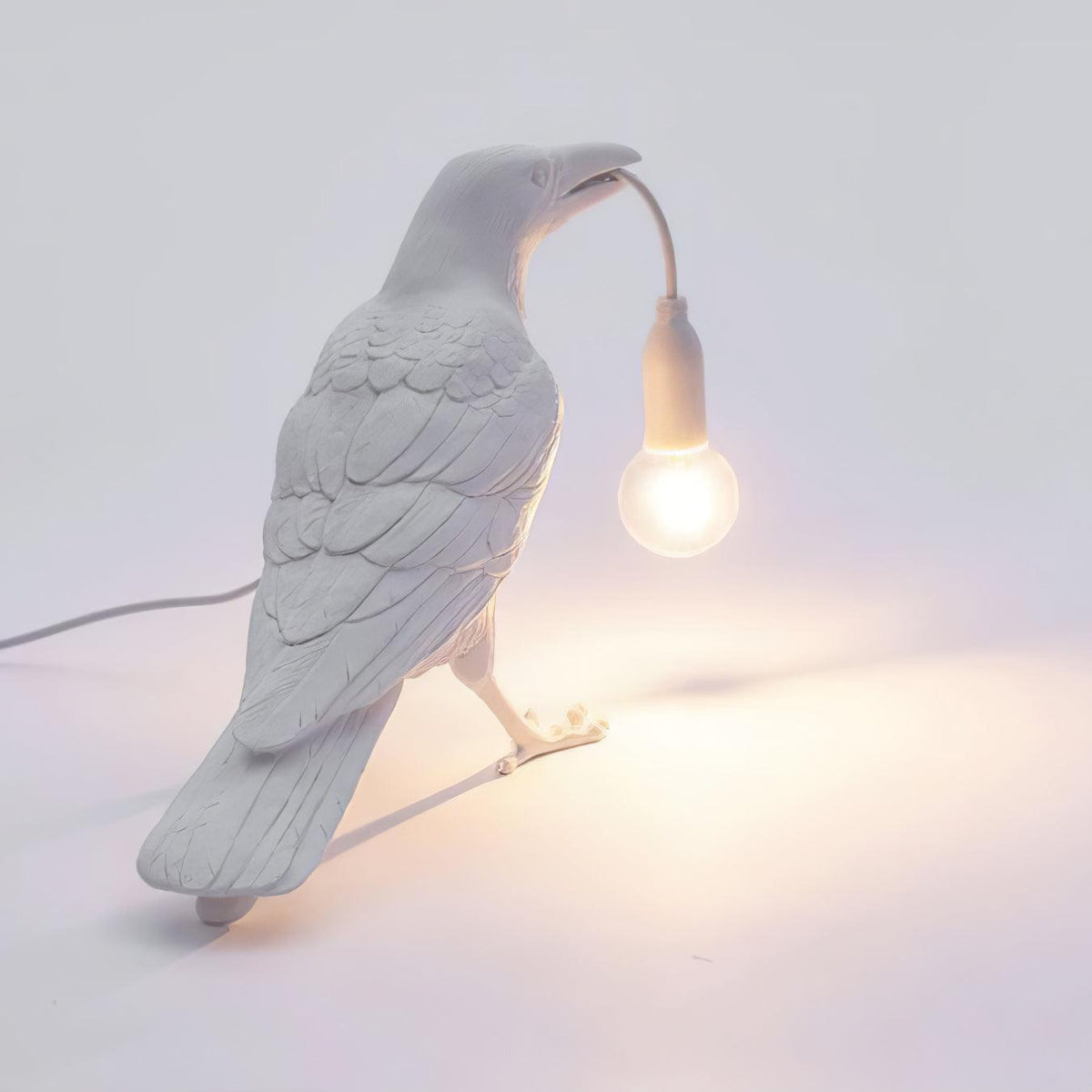 Resin Table Lamp with Raven Design-Lighting > Table Lamps-casanuva-casanuva