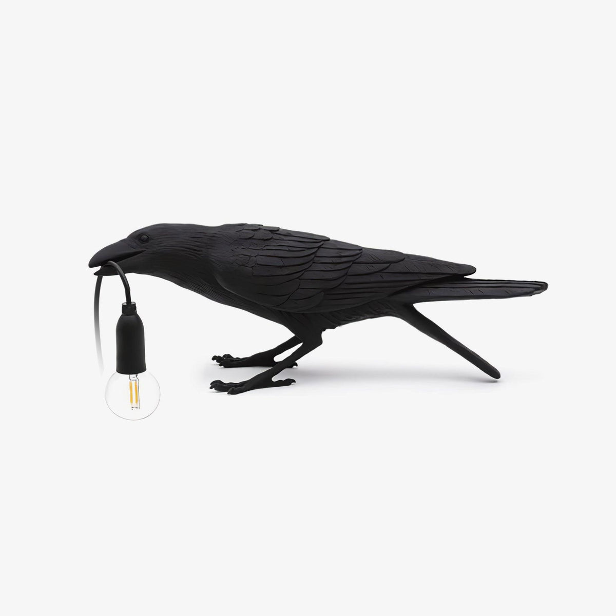 Resin Table Lamp with Raven Design-Lighting > Table Lamps-casanuva-casanuva