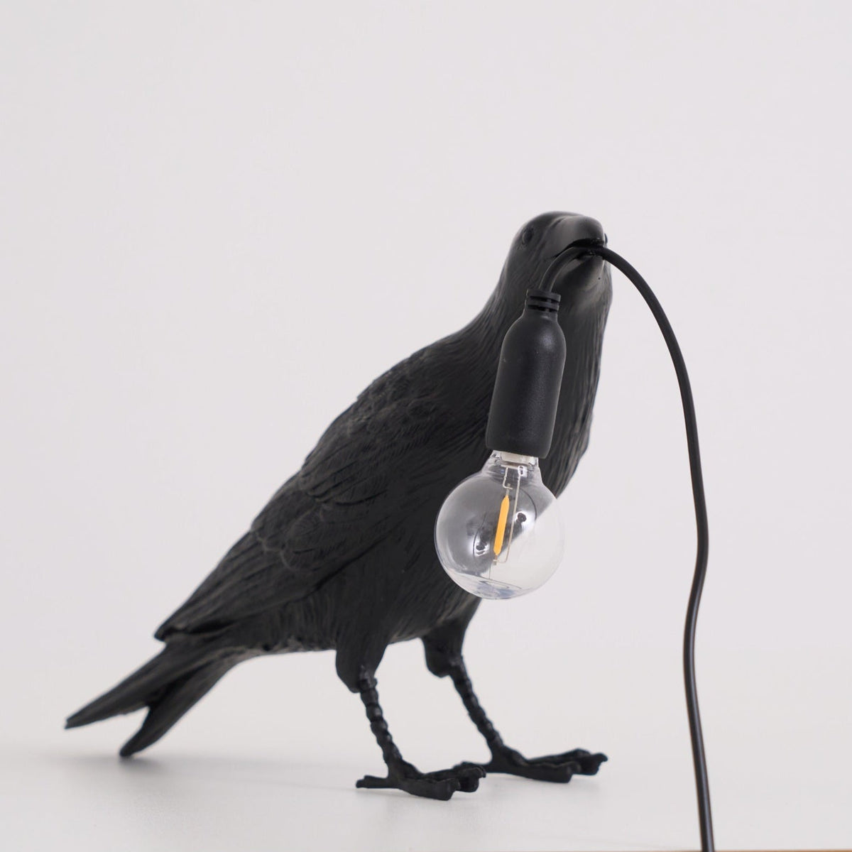 Resin Table Lamp with Raven Design-Lighting > Table Lamps-casanuva-casanuva
