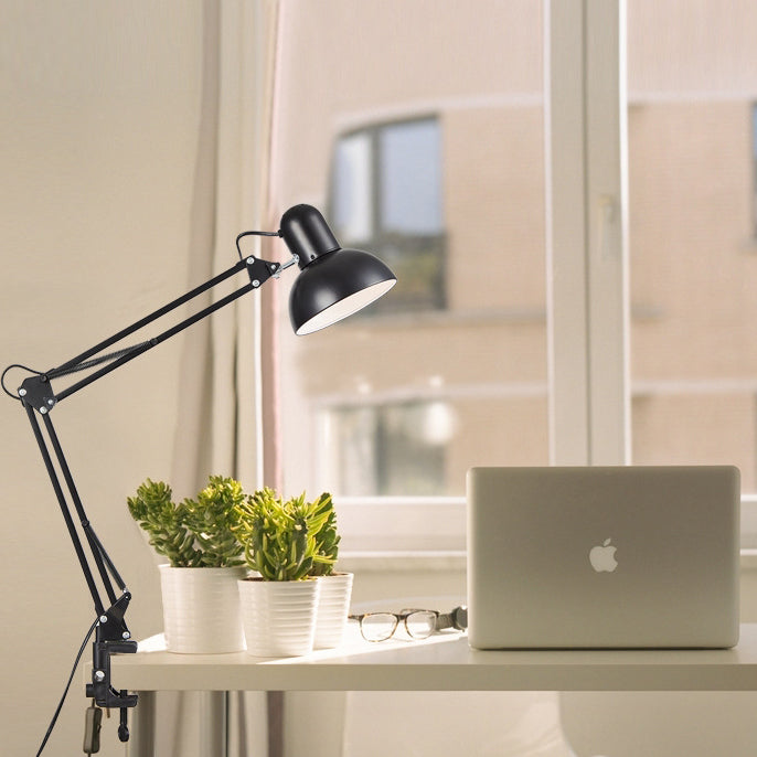 Retractable Long Arm Clip Table Lamp ABS 1-Light for Bedroom-Lighting > Table Lamps-casanuva-casanuva