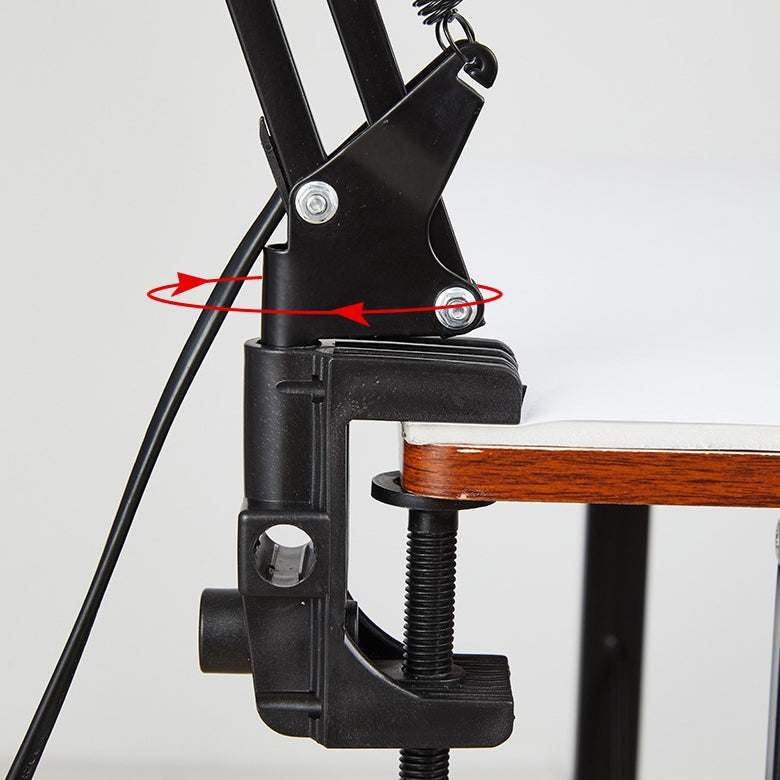 Retractable Long Arm Clip Table Lamp ABS 1-Light for Bedroom-Lighting > Table Lamps-casanuva-casanuva
