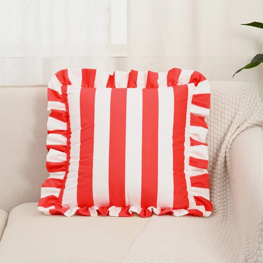 Retro Striped Ruffle Cushion Cover-Covers & Textiles > Cushion Covers-casanuva-Candy Twist-casanuva