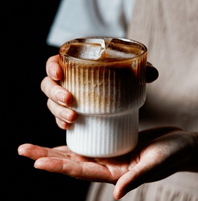 Ribbed Glass Drinkware Set with Elegant Design-Kitchen & Dining > Tableware-casanuva-Clear-2 pieces 200ml-casanuva