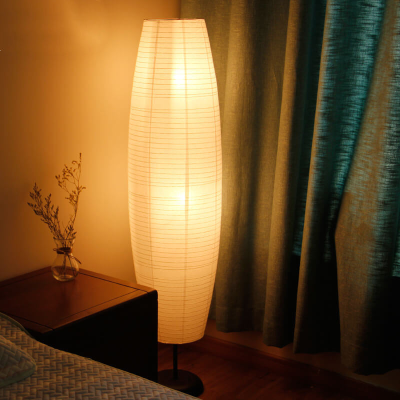 Rice Paper Column Floor Lamp 2-Light Nordic Minimalist Design-Lighting > Floor Lamps-casanuva-100V-120V-casanuva