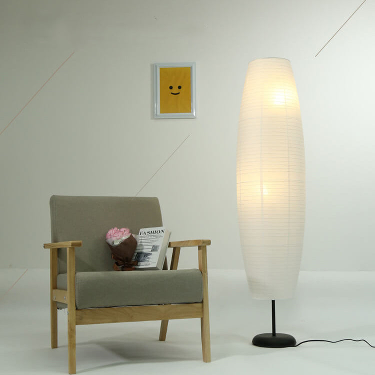 Rice Paper Column Floor Lamp 2-Light Nordic Minimalist Design-Lighting > Floor Lamps-casanuva-casanuva
