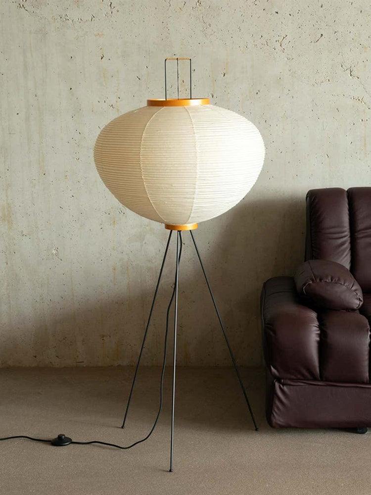 Rice Paper Floor Lamp with Soft Glow Lighting-Lighting > Floor Lamps-casanuva-casanuva